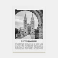 Nottinghamshire Travel B&W Poster