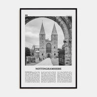 Nottinghamshire Travel B&W Poster