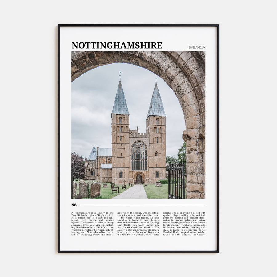 Nottinghamshire Travel Color Poster