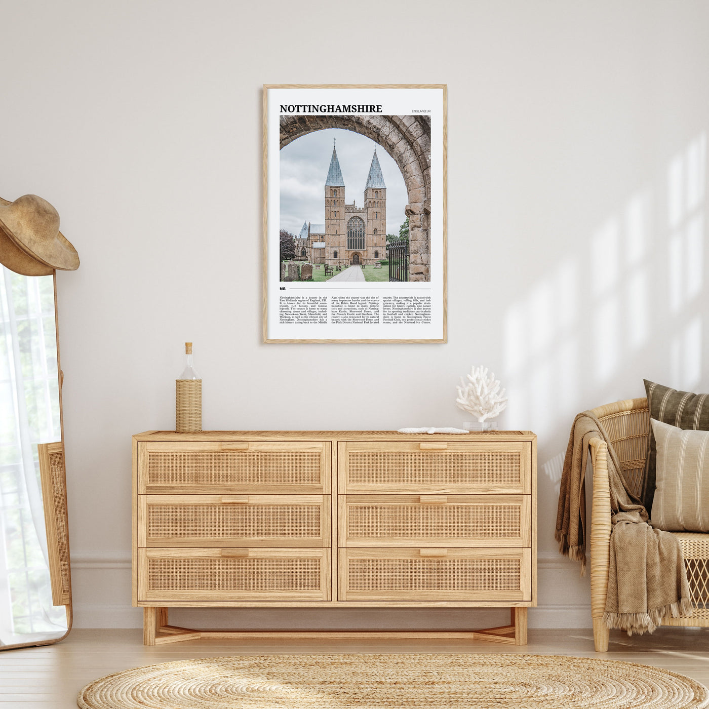 Nottinghamshire Travel Color Poster