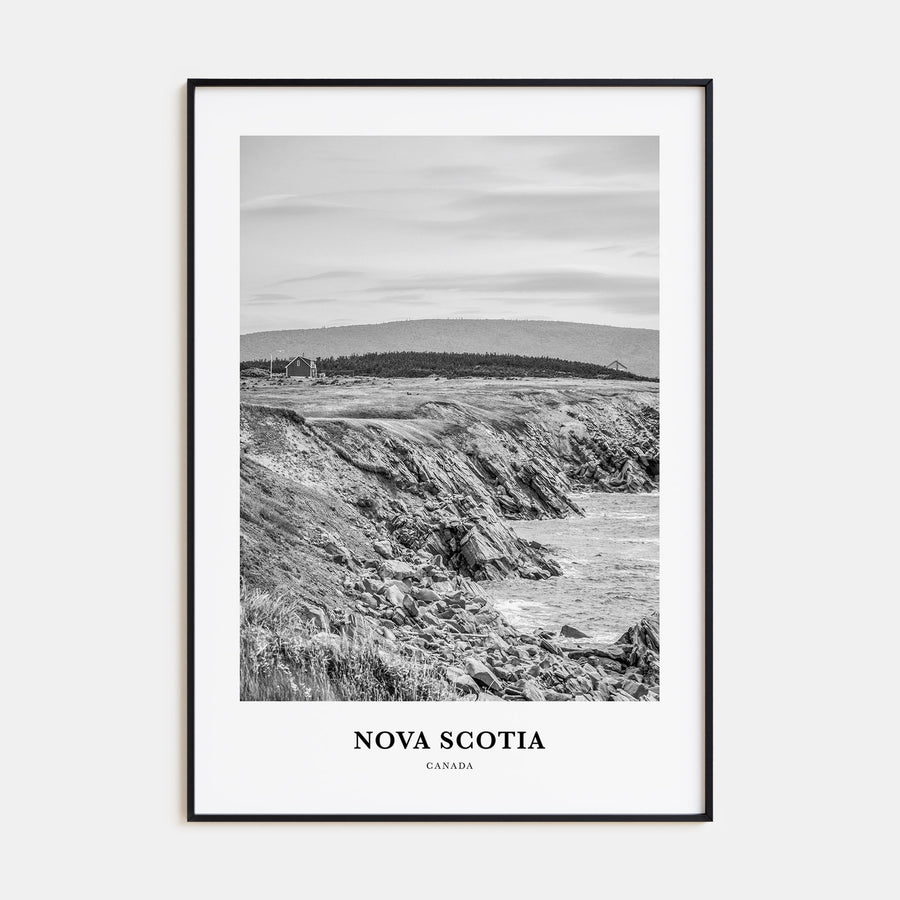 Nova Scotia Portrait B&W Poster