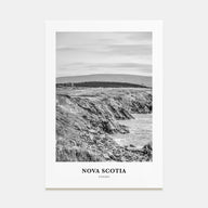 Nova Scotia Portrait B&W Poster