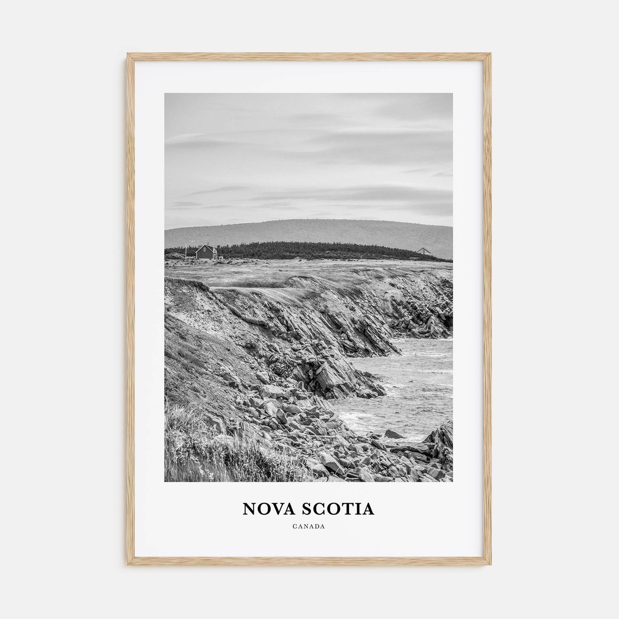 Nova Scotia Portrait B&W Poster