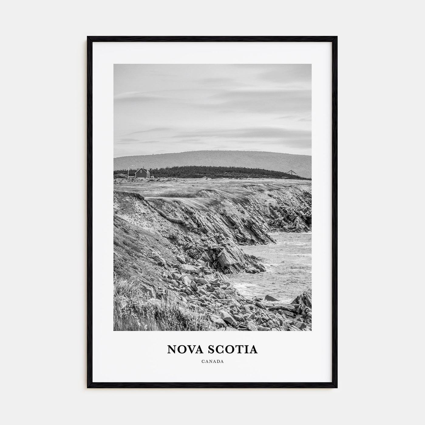 Nova Scotia Portrait B&W Poster