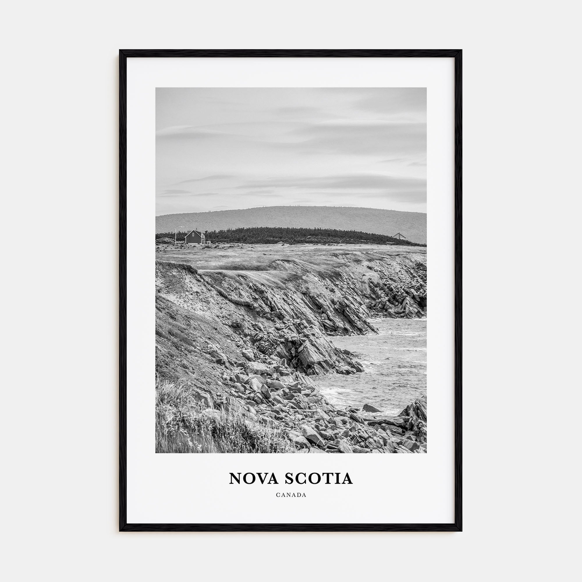 Nova Scotia Portrait B&W Poster
