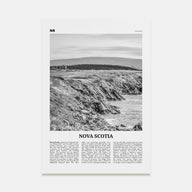 Nova Scotia Travel B&W Poster