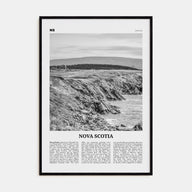 Nova Scotia Travel B&W Poster