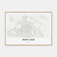 Novi Sad Map Landscape Poster