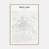 Novi Sad Map Portrait Poster