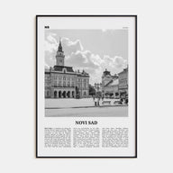 Novi Sad Travel B&W Poster