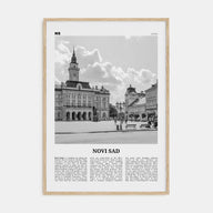 Novi Sad Travel B&W Poster