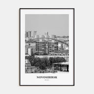 Novosibirsk Portrait B&W Poster