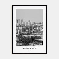 Novosibirsk Portrait B&W Poster