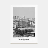 Novosibirsk Portrait B&W Poster