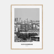 Novosibirsk Portrait B&W Poster