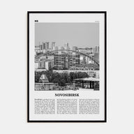 Novosibirsk Travel B&W Poster