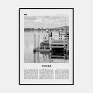 Nowra Travel B&W Poster