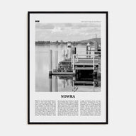 Nowra Travel B&W Poster