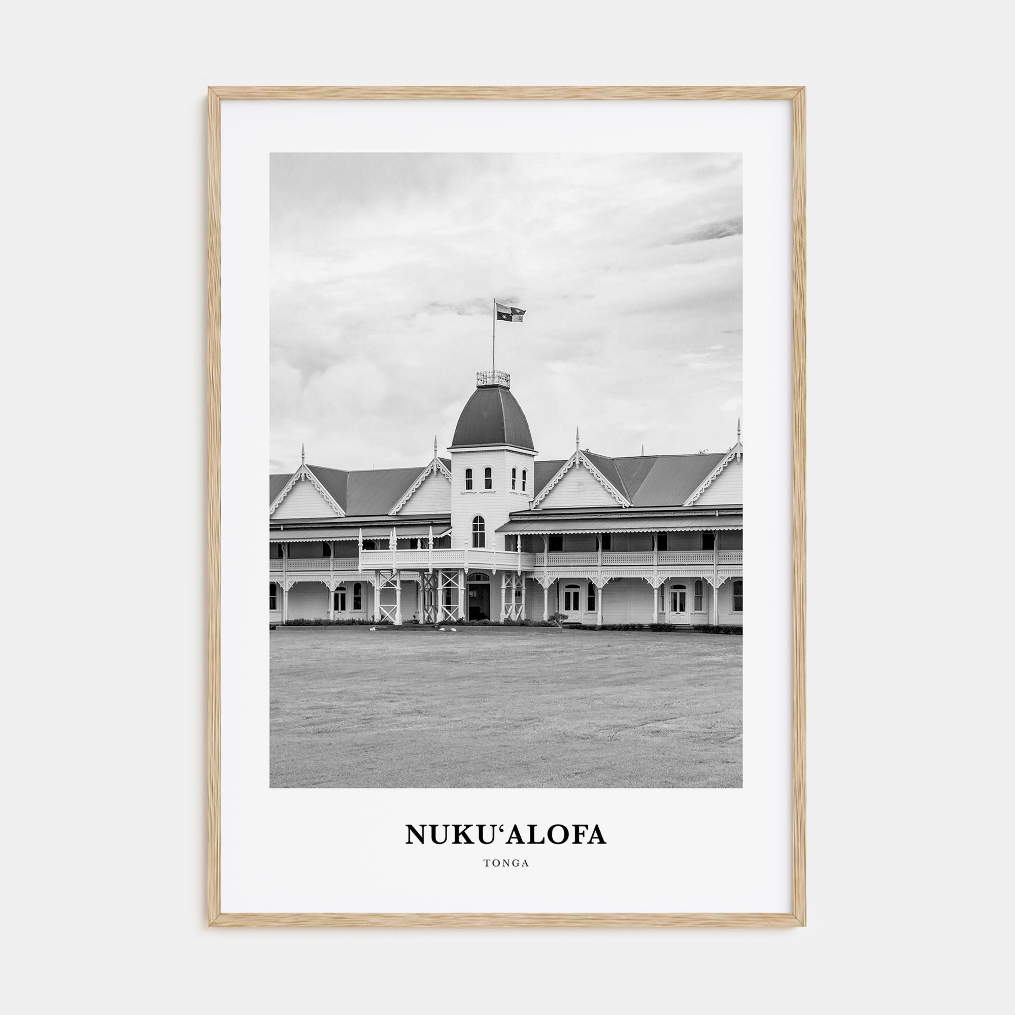 Nuku'alofa Portrait B&W Poster