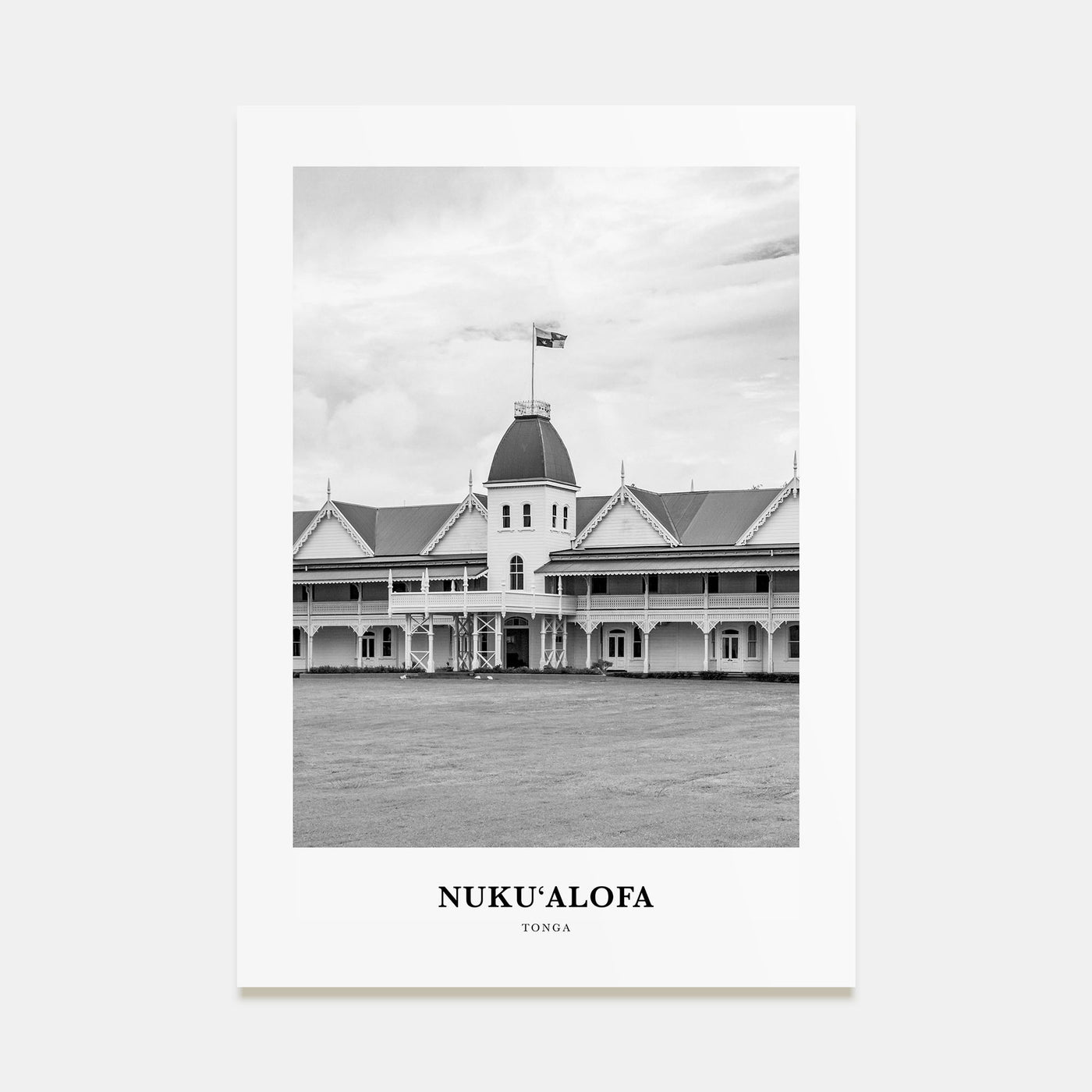 Nuku'alofa Portrait B&W Poster