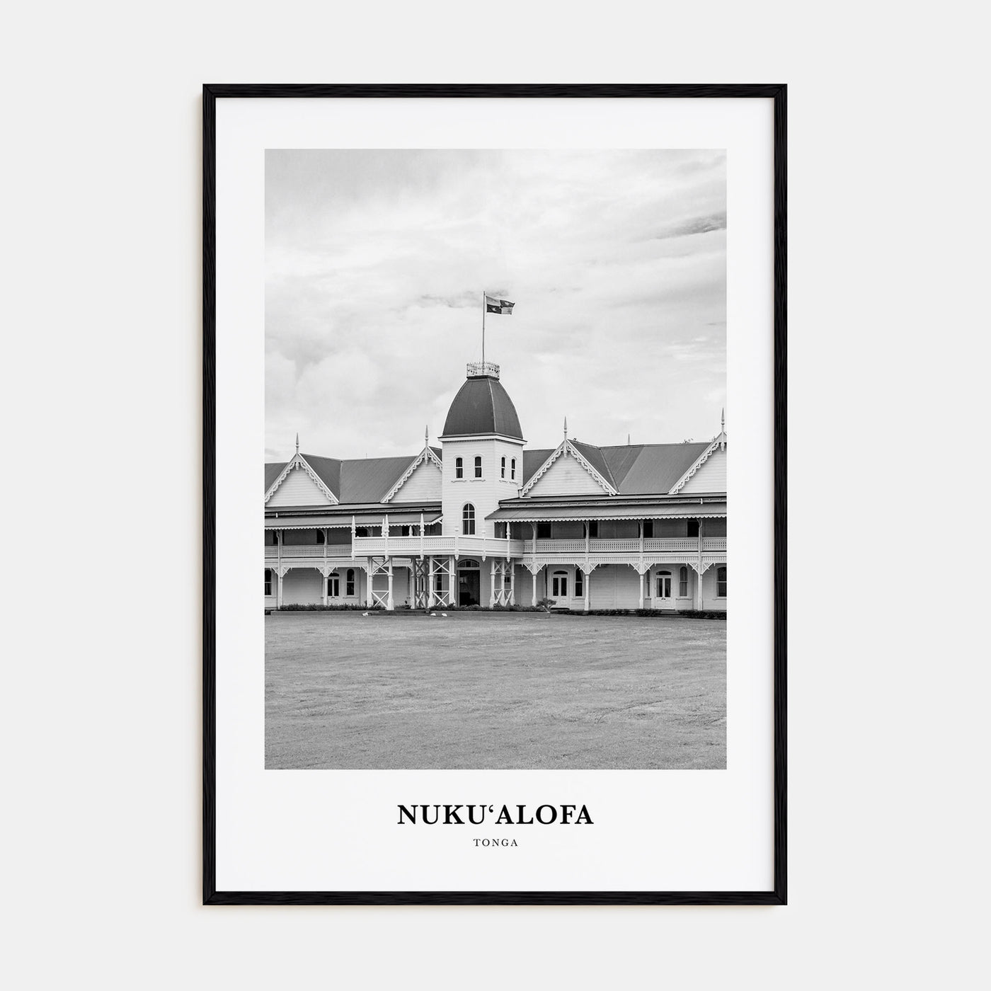 Nuku'alofa Portrait B&W Poster