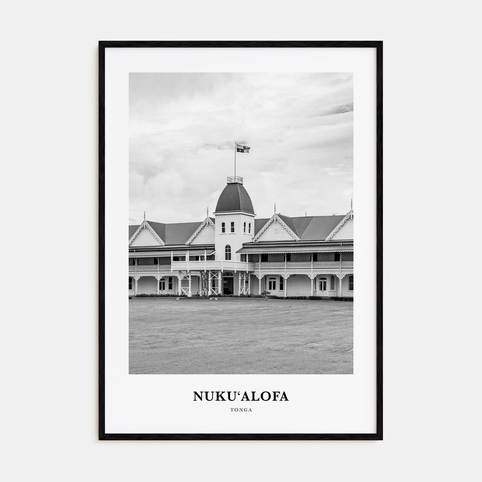 Nuku'alofa Portrait B&W Poster