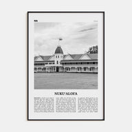 Nuku'alofa Travel B&W Poster