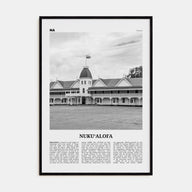 Nuku'alofa Travel B&W Poster