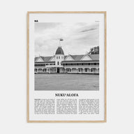 Nuku'alofa Travel B&W Poster