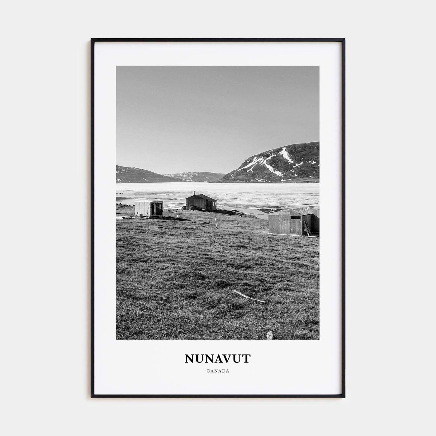 Nunavut Portrait B&W Poster