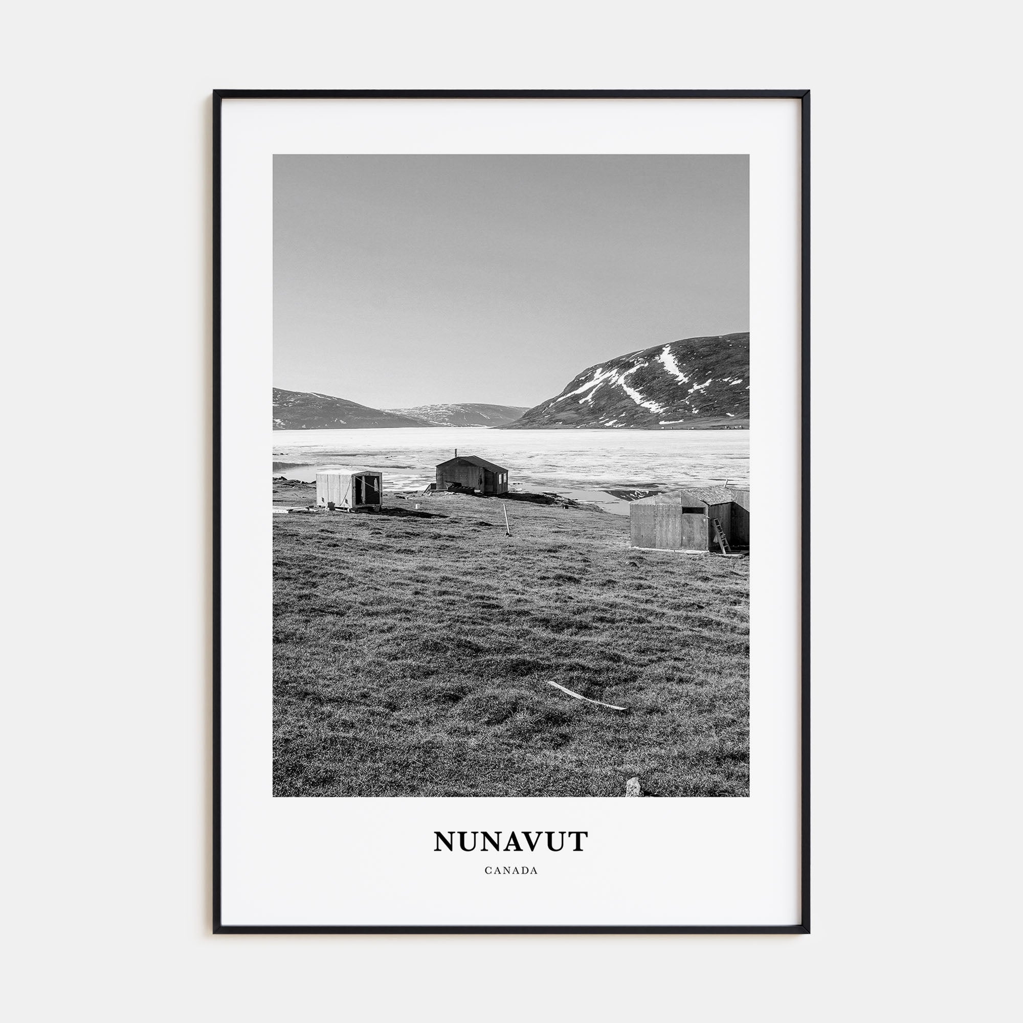 Nunavut Portrait B&W Poster