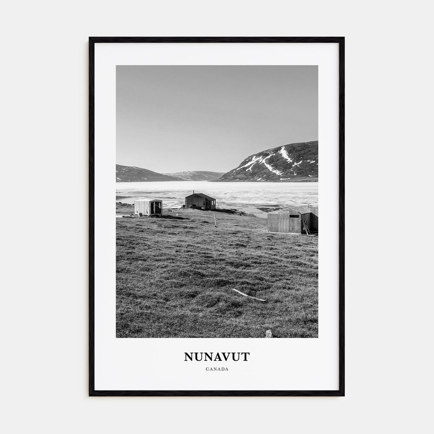 Nunavut Portrait B&W Poster