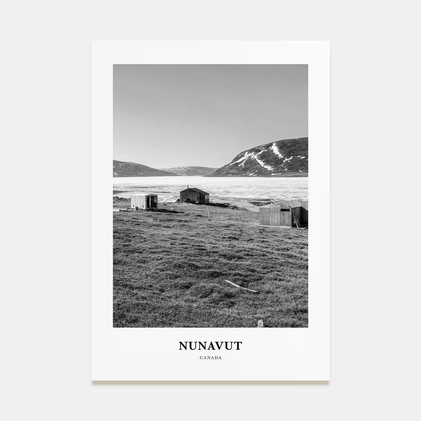 Nunavut Portrait B&W Poster