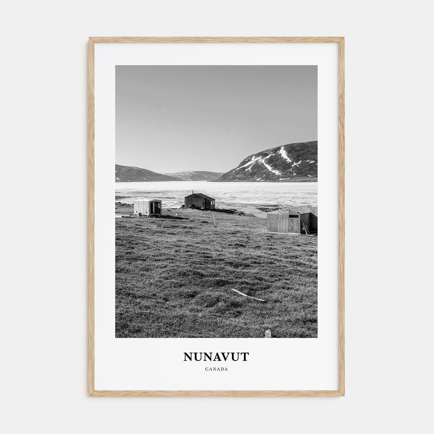 Nunavut Portrait B&W Poster