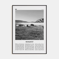 Nunavut Travel B&W Poster