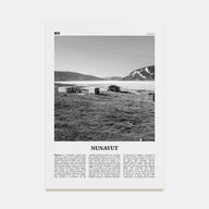 Nunavut Travel B&W Poster