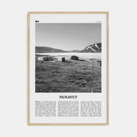 Nunavut Travel B&W Poster