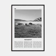 Nunavut Travel B&W Poster