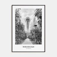 Nur-Sultan Portrait B&W Poster