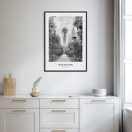 Nur-Sultan Portrait B&W Poster