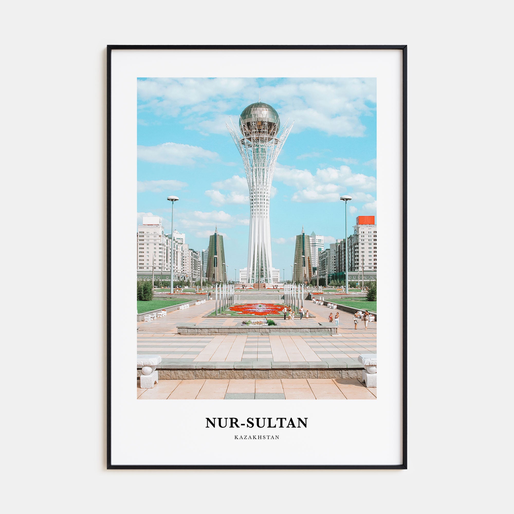 Nur-Sultan Portrait Color Poster