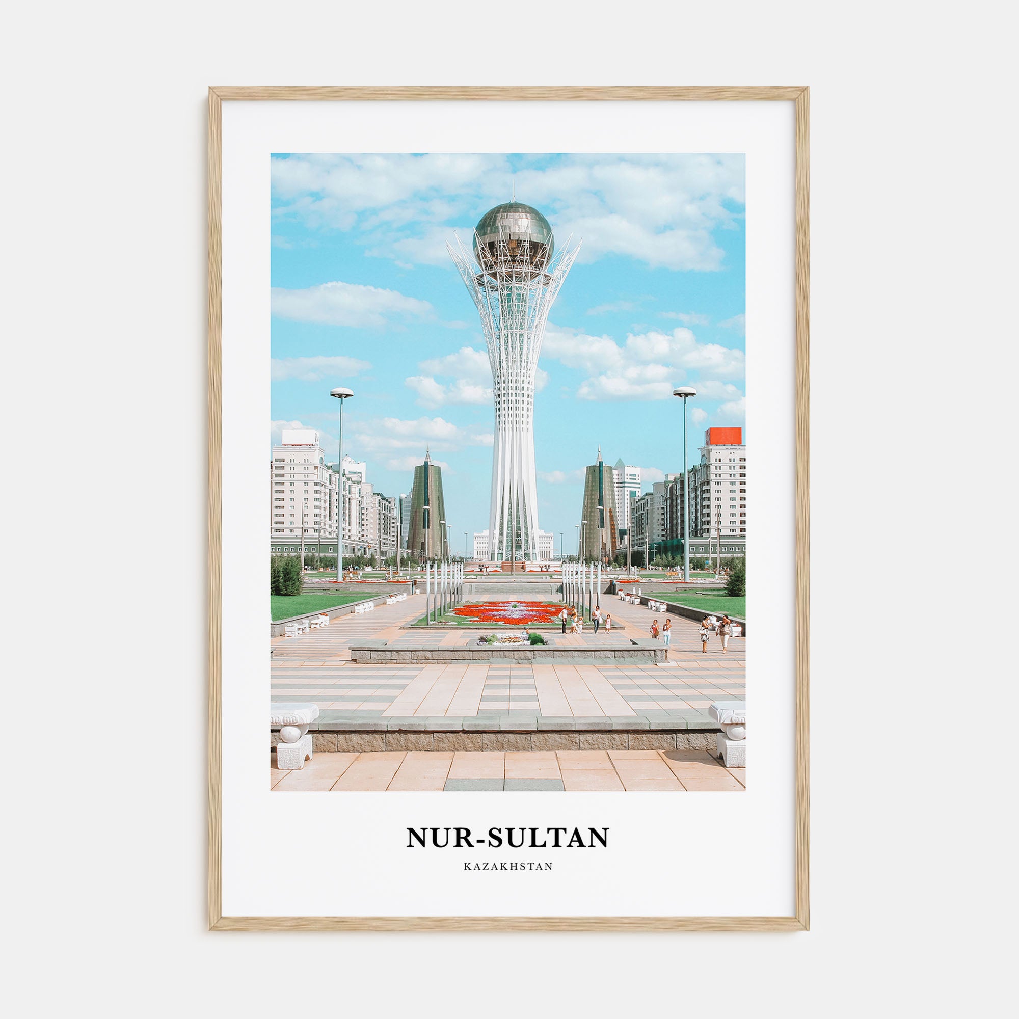 Nur-Sultan Portrait Color Poster