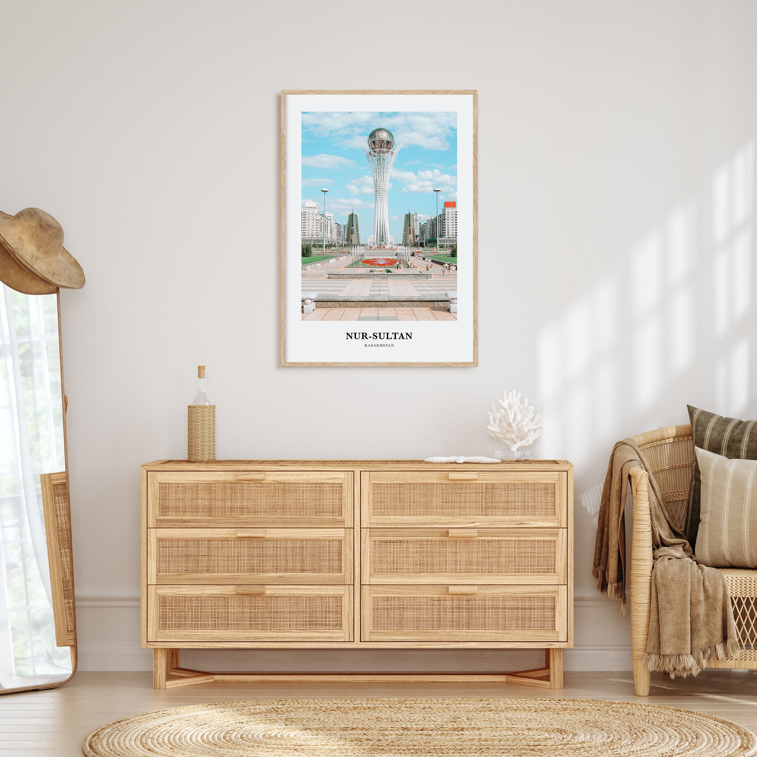 Nur-Sultan Portrait Color Poster