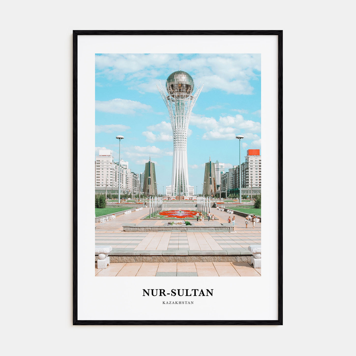 Nur-Sultan Portrait Color Poster
