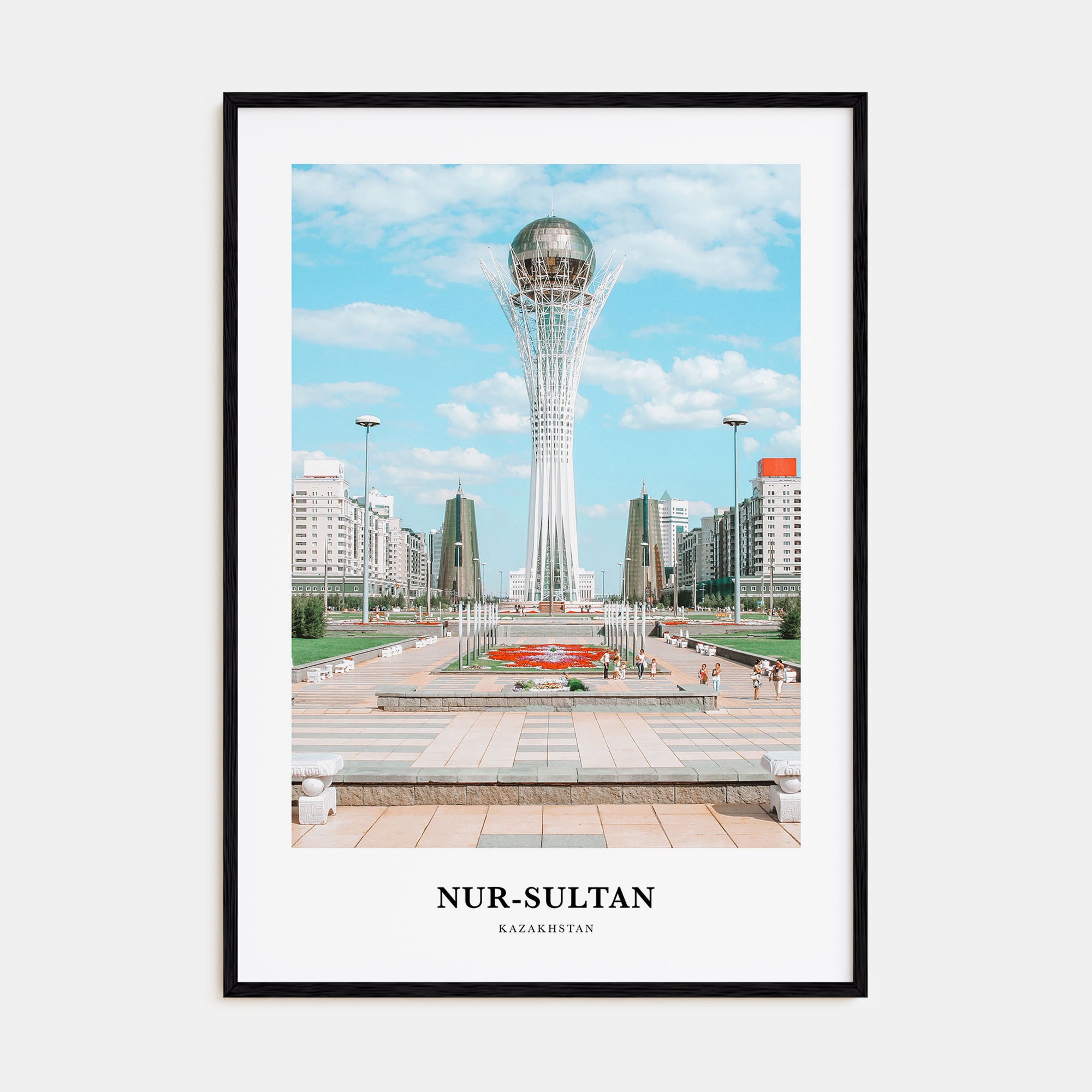 Nur-Sultan Portrait Color Poster