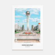 Nur-Sultan Portrait Color Poster