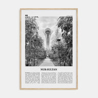 Nur-Sultan Travel B&W Poster