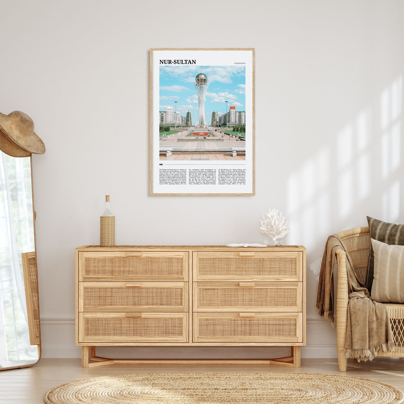 Nur-Sultan Travel Color Poster