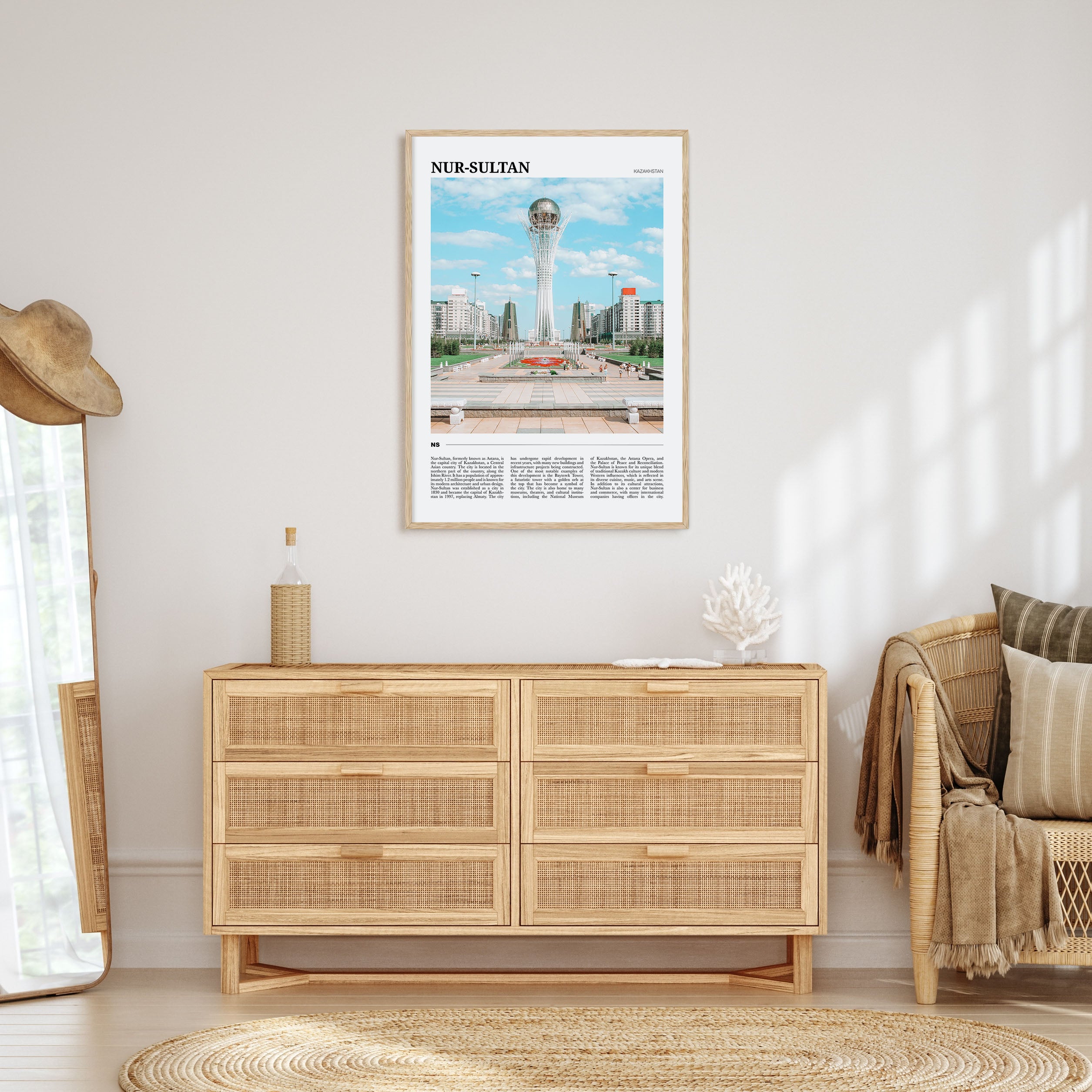 Nur-Sultan Travel Color Poster