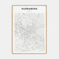 Nuremberg Map Portrait Poster